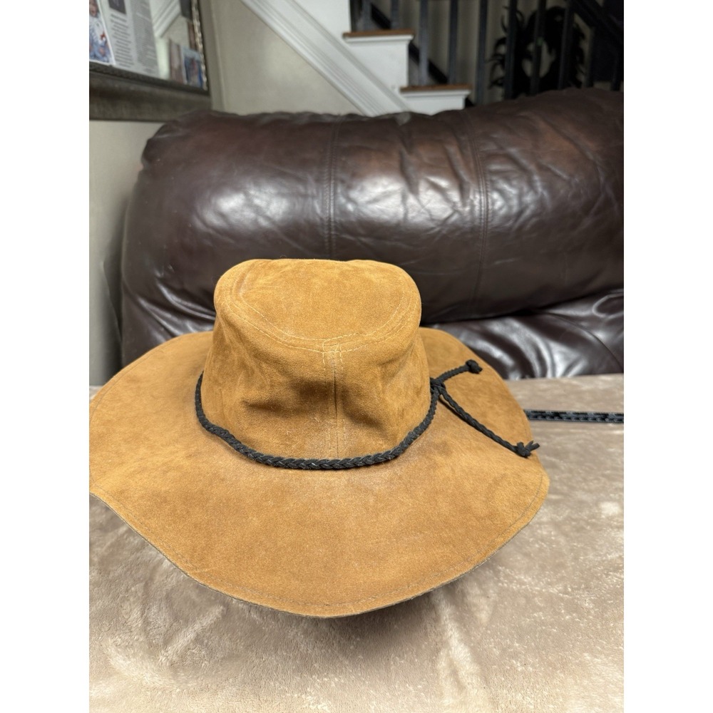 Altar'd State Brown Wide Brim Braided Cowboy Hat Western Women's One Size - Picture 3 of 13